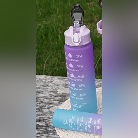 2 gradient set of water bottles , a set of 2 sizes, plastic water cups bottles - Picture 4 of 10